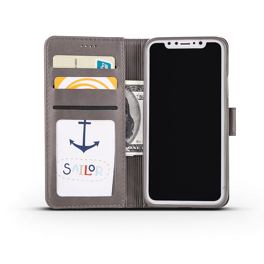 LC.IMEEKE Wallet Stand Leather Protective Case for iPhone X/10