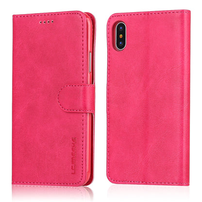 LC.IMEEKE Wallet Stand Leather Protective Case for iPhone X/10