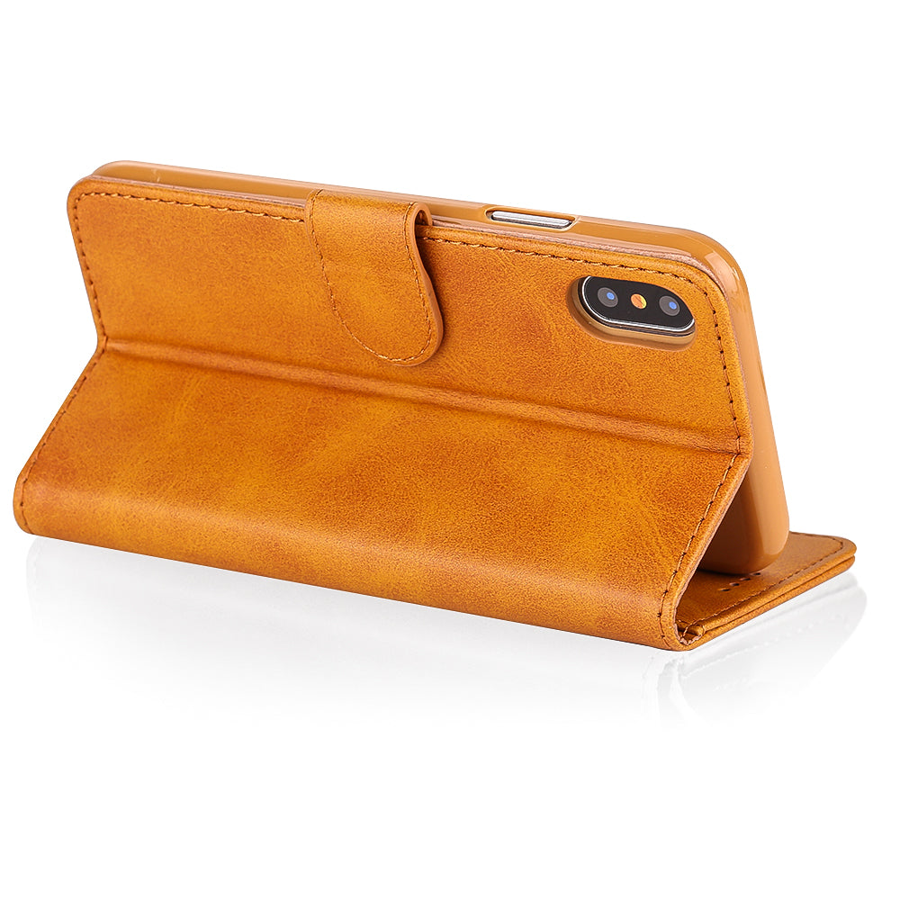 LC.IMEEKE Wallet Stand Leather Protective Case for iPhone X/10