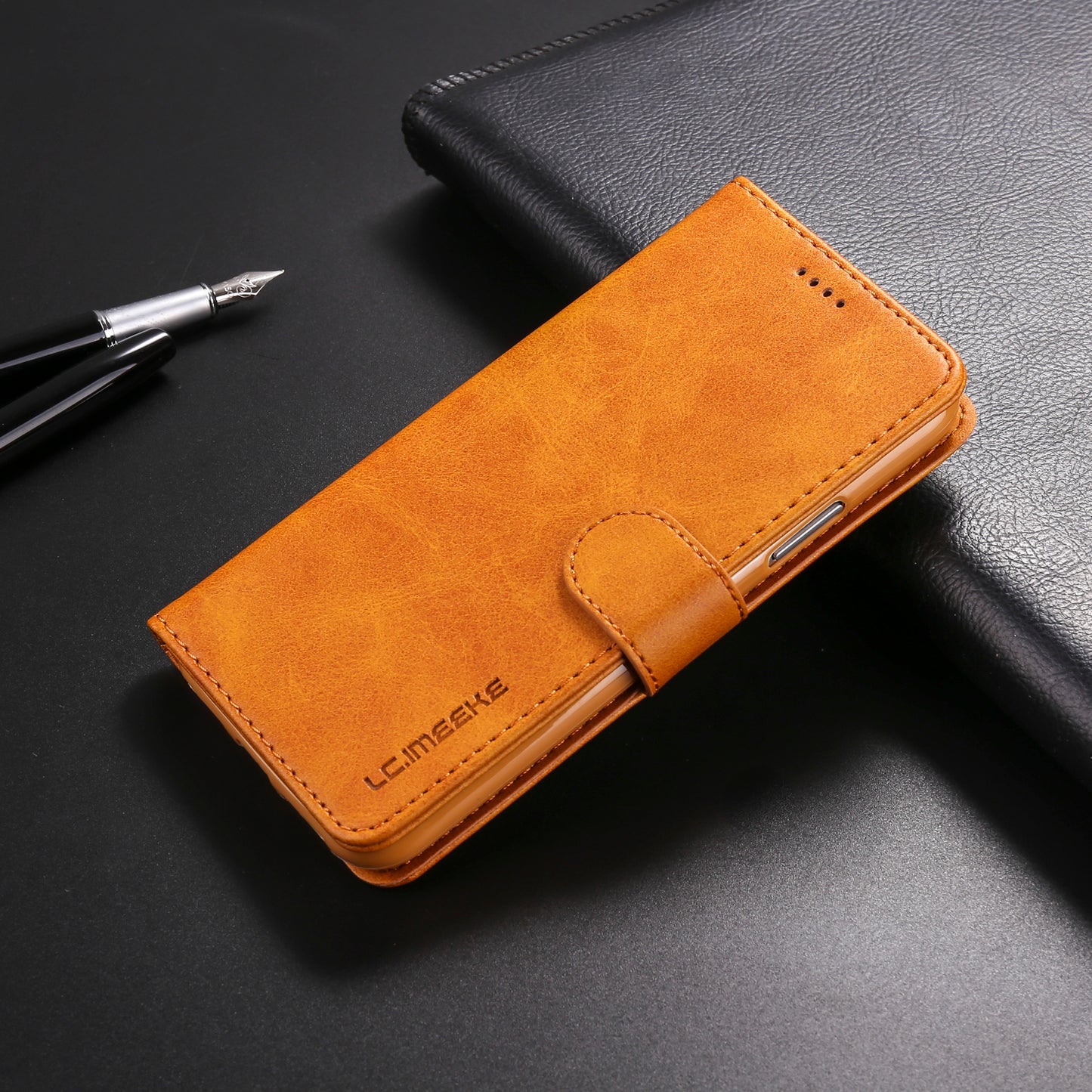 LC.IMEEKE Wallet Stand Leather Protective Case for iPhone X/10