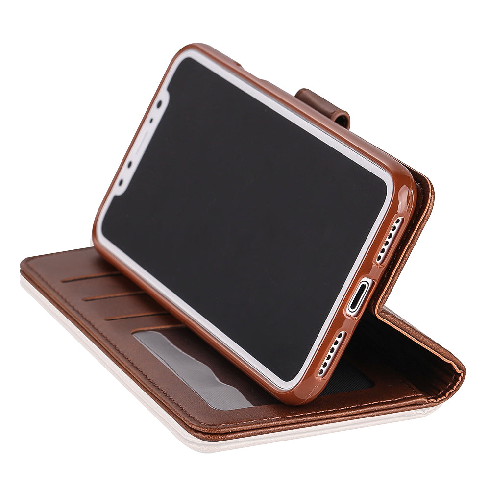 LC.IMEEKE Wallet Stand Leather Protective Case for iPhone X/10