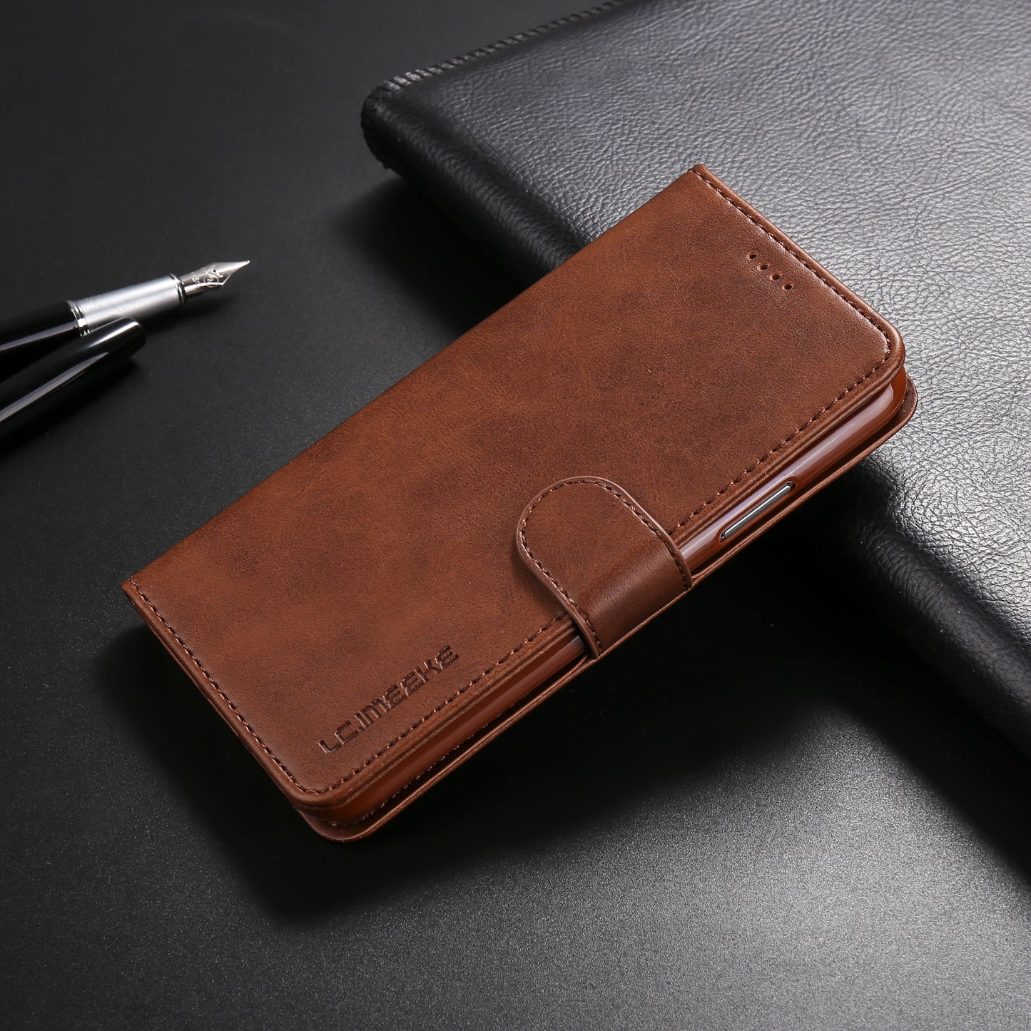 LC.IMEEKE Wallet Stand Leather Protective Case for iPhone X/10