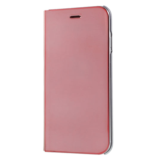 For iPhone SE (2020)/SE (2022)/8/7 4.7 inch Plated Mirror Surface Leather Stand Case Anti-Scratch Cell Phone Shell