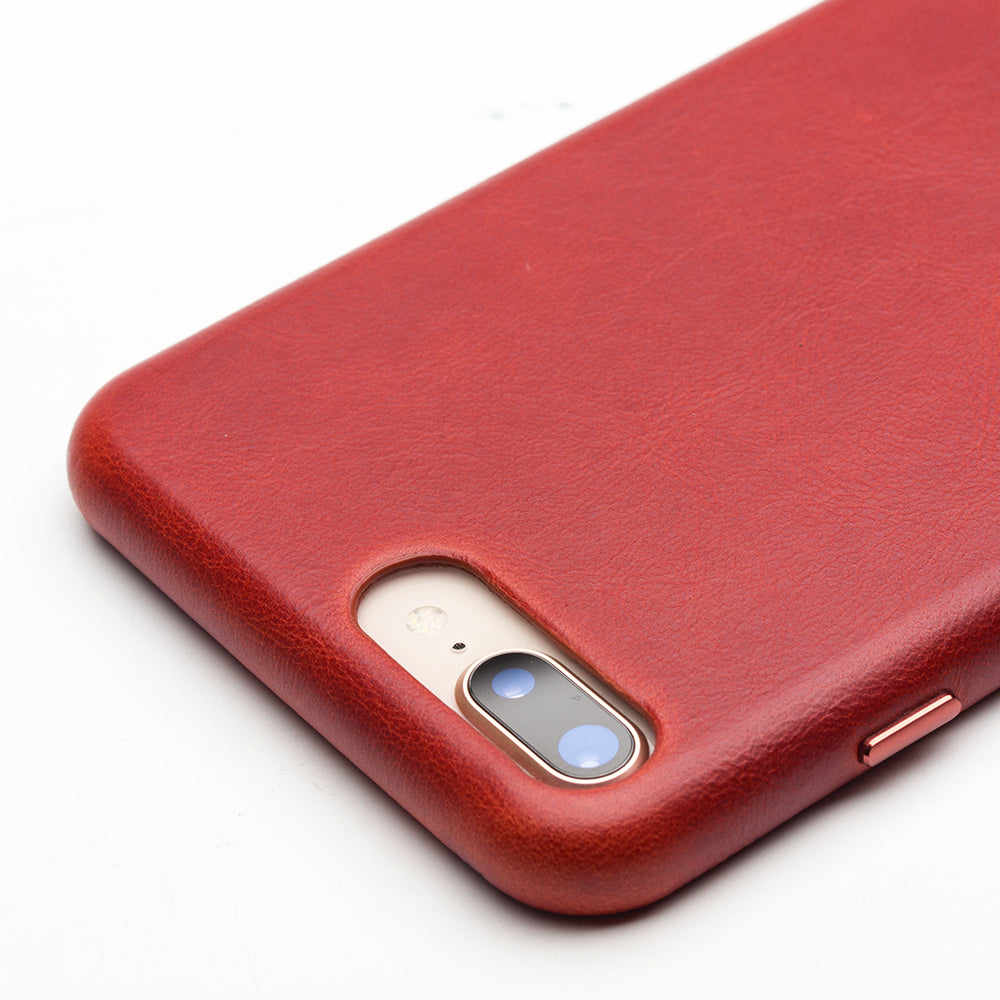 QIALINO Genuine Leather Coated PC Mobile Phone Back Cover for iPhone 8 Plus/7 Plus 5.5 inch