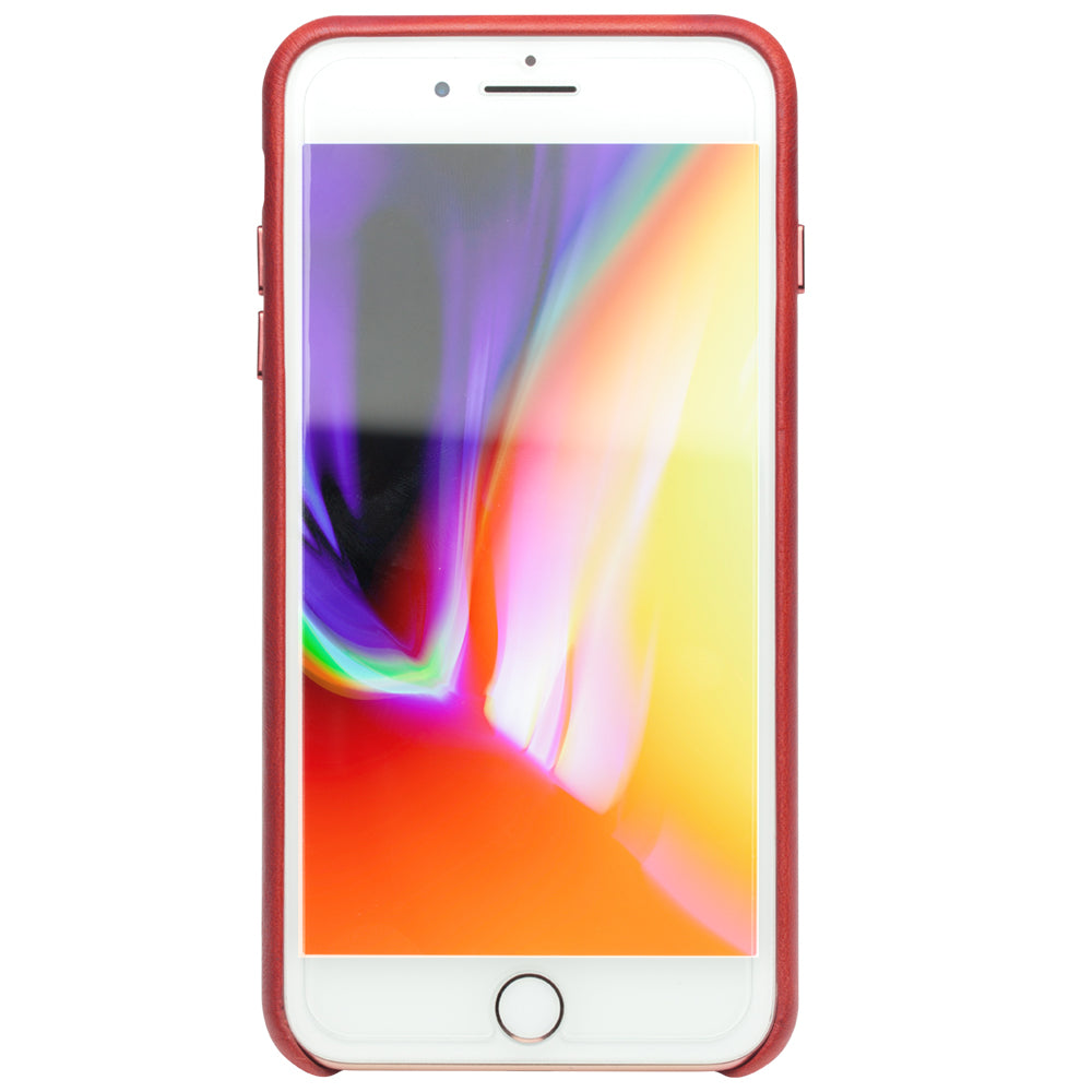 QIALINO Genuine Leather Coated PC Mobile Phone Back Cover for iPhone 8 Plus/7 Plus 5.5 inch