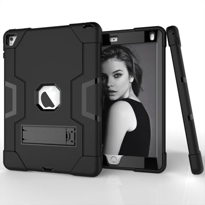 Dual Color Kickstand PC + Silicone Armor Defender Tablet Case for iPad Pro 9.7 inch (2016)