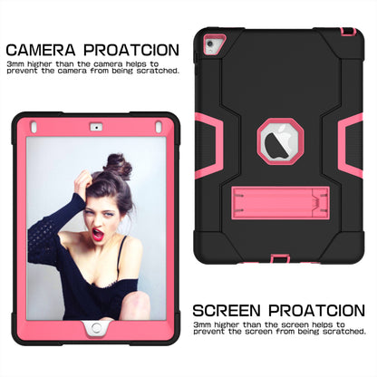 Dual Color Kickstand PC + Silicone Armor Defender Tablet Case for iPad Pro 9.7 inch (2016)