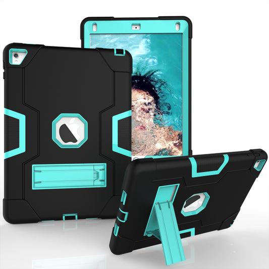 Dual Color Kickstand PC + Silicone Armor Defender Tablet Case for iPad Pro 9.7 inch (2016)