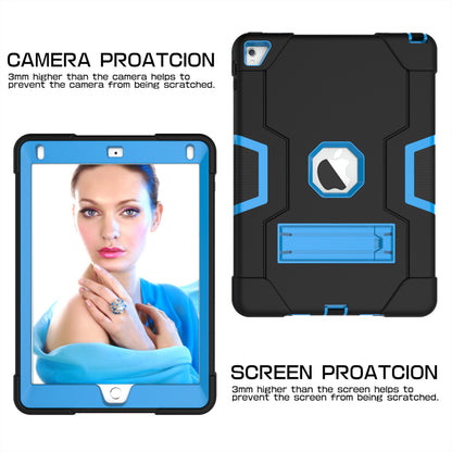 Dual Color Kickstand PC + Silicone Armor Defender Tablet Case for iPad Pro 9.7 inch (2016)