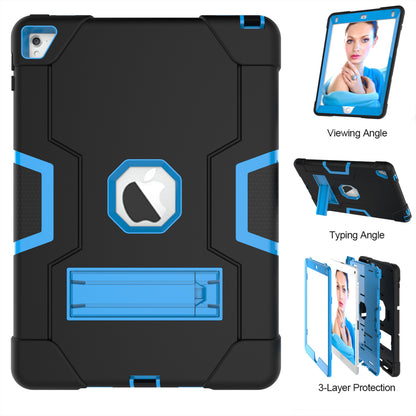 Dual Color Kickstand PC + Silicone Armor Defender Tablet Case for iPad Pro 9.7 inch (2016)