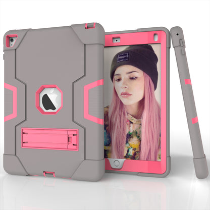 Dual Color Kickstand PC + Silicone Armor Defender Tablet Case for iPad Pro 9.7 inch (2016)