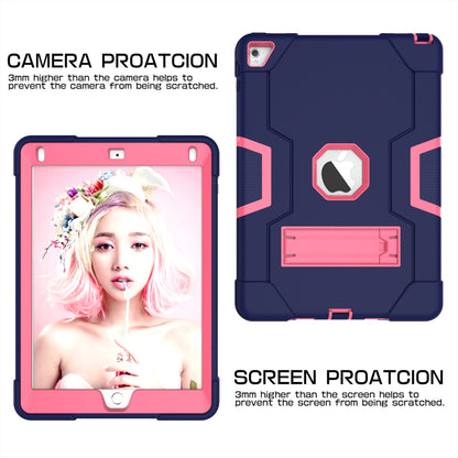 Dual Color Kickstand PC + Silicone Armor Defender Tablet Case for iPad Pro 9.7 inch (2016)