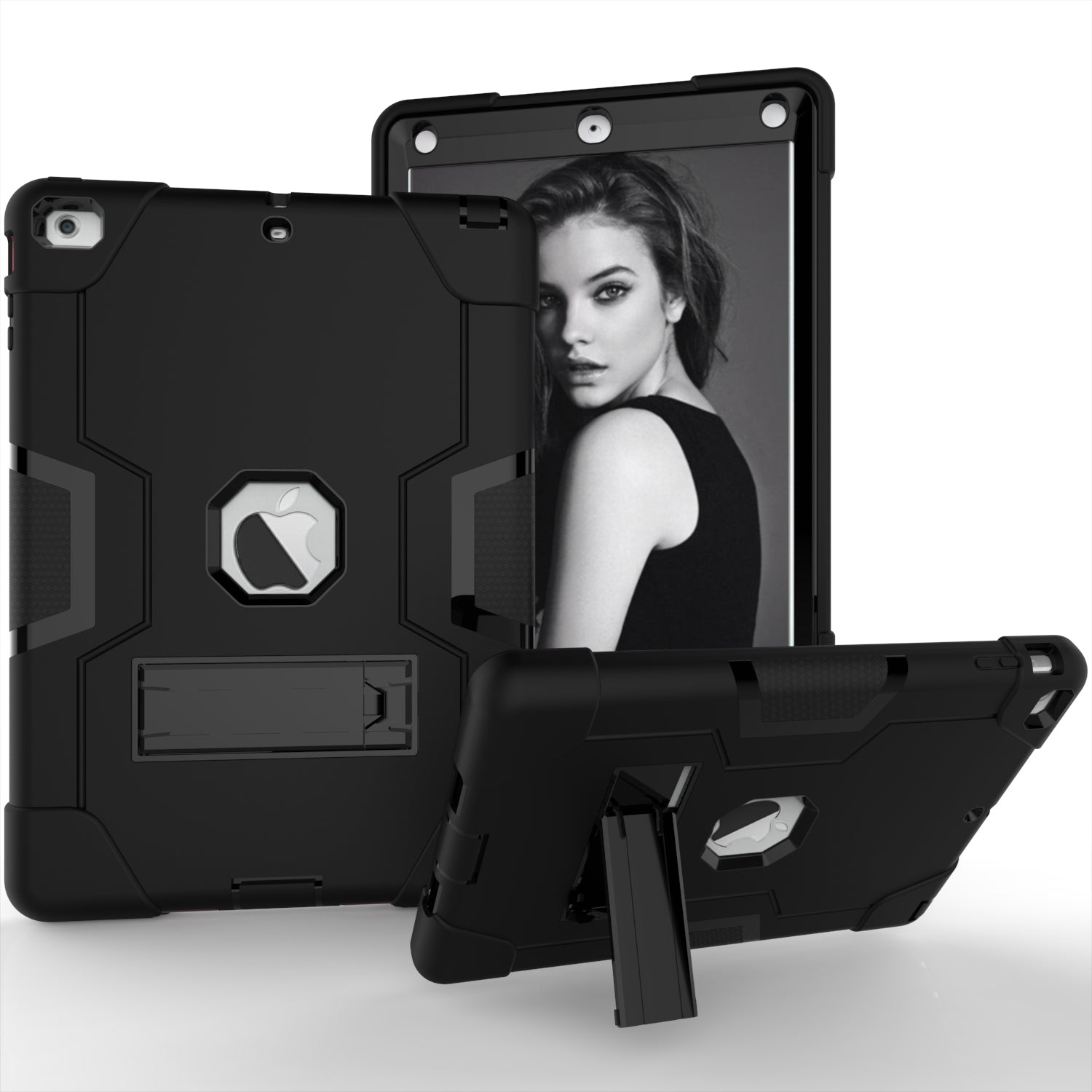 Cool PC + Silicone Hybrid Kickstand Tablet Casing Cover for iPad Air