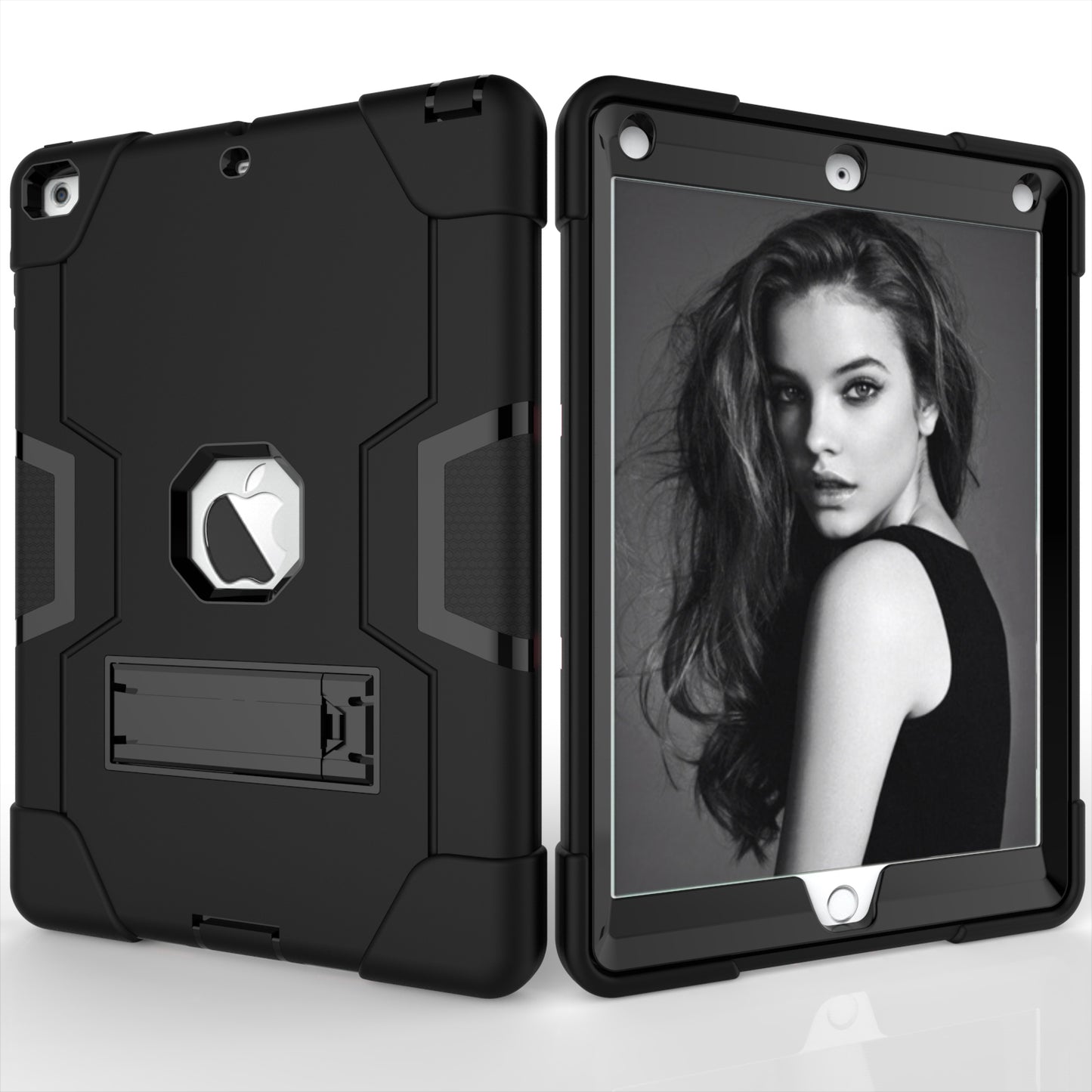 Cool PC + Silicone Hybrid Kickstand Tablet Casing Cover for iPad Air