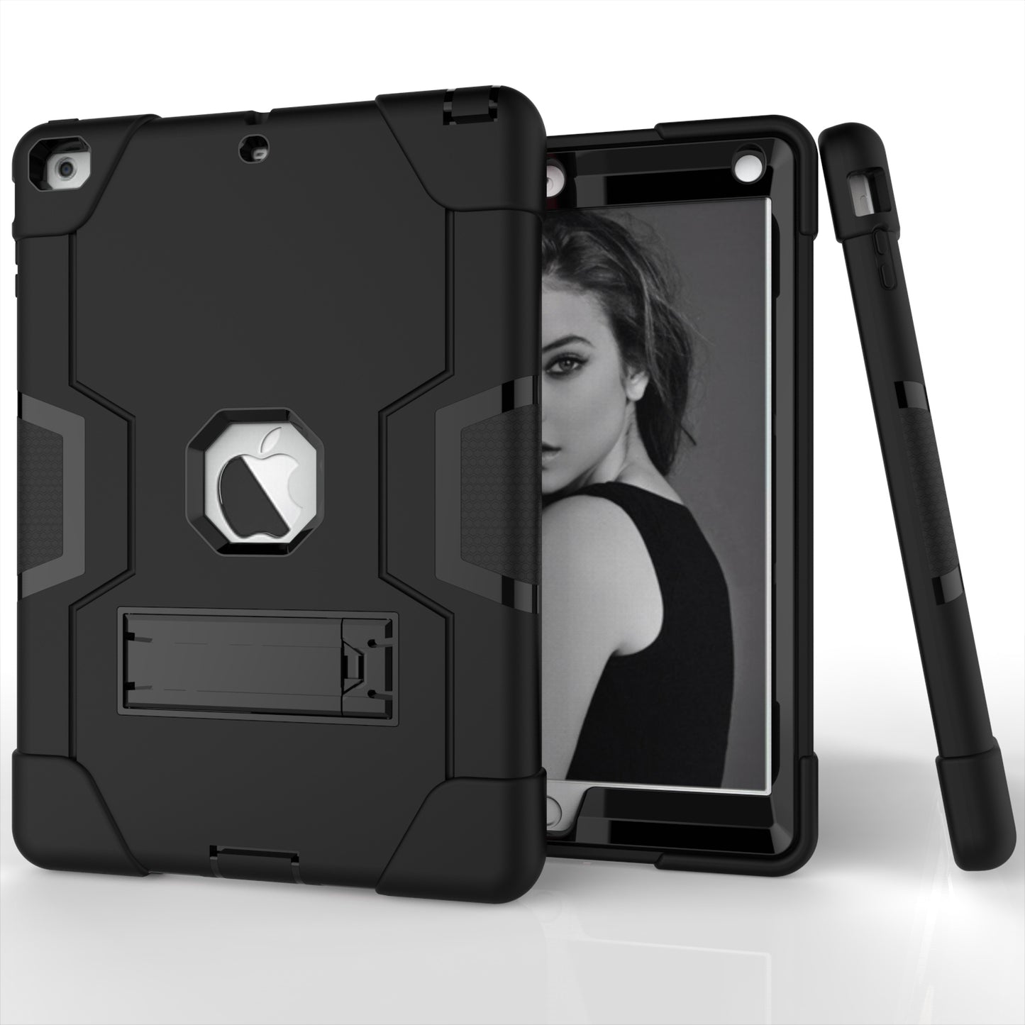 Cool PC + Silicone Hybrid Kickstand Tablet Casing Cover for iPad Air