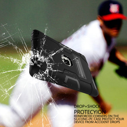 Cool PC + Silicone Hybrid Kickstand Tablet Casing Cover for iPad 4/3/2