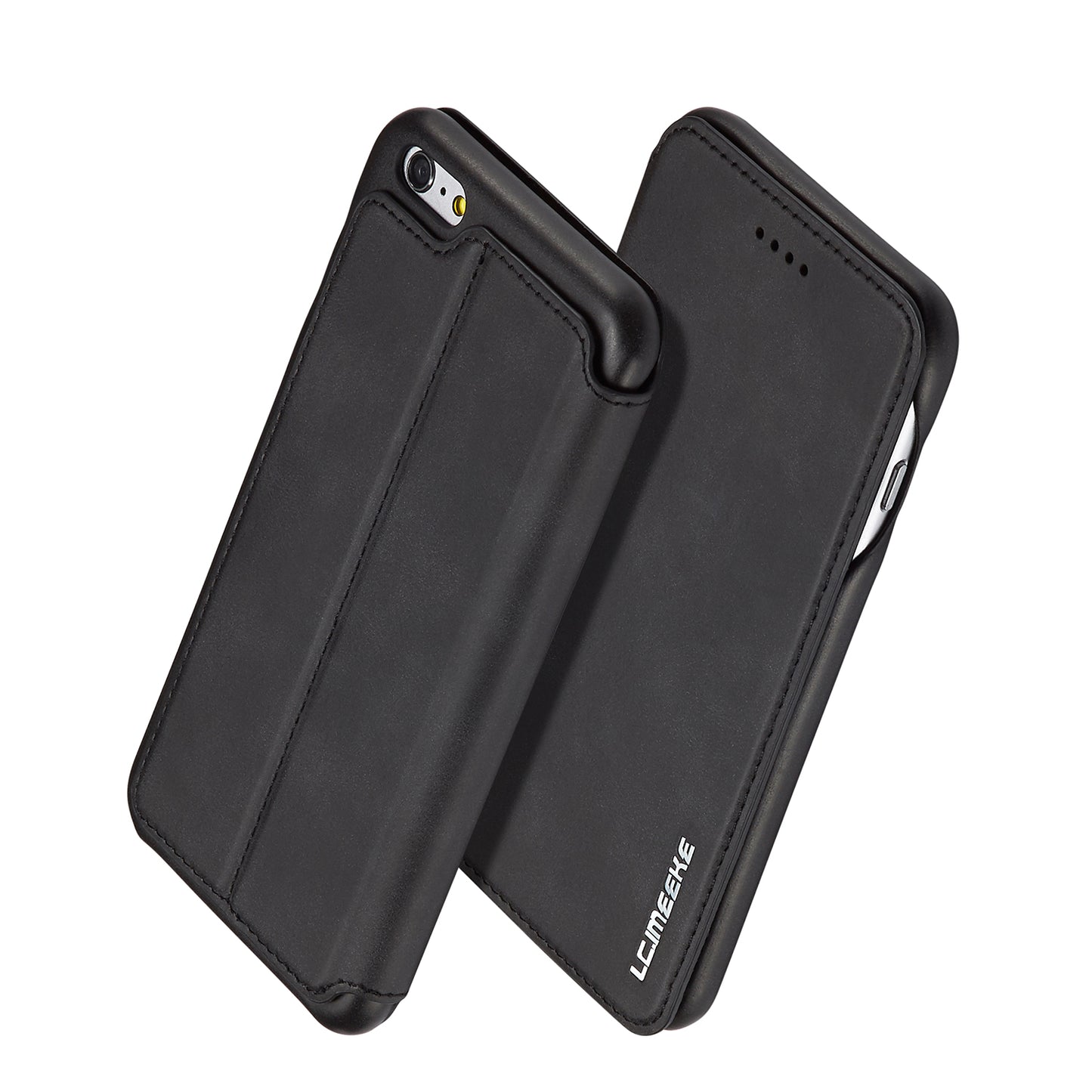LC.IMEEKE for iPhone 6s Plus/6 Plus Retro Style Leather Card Holder Stand Case