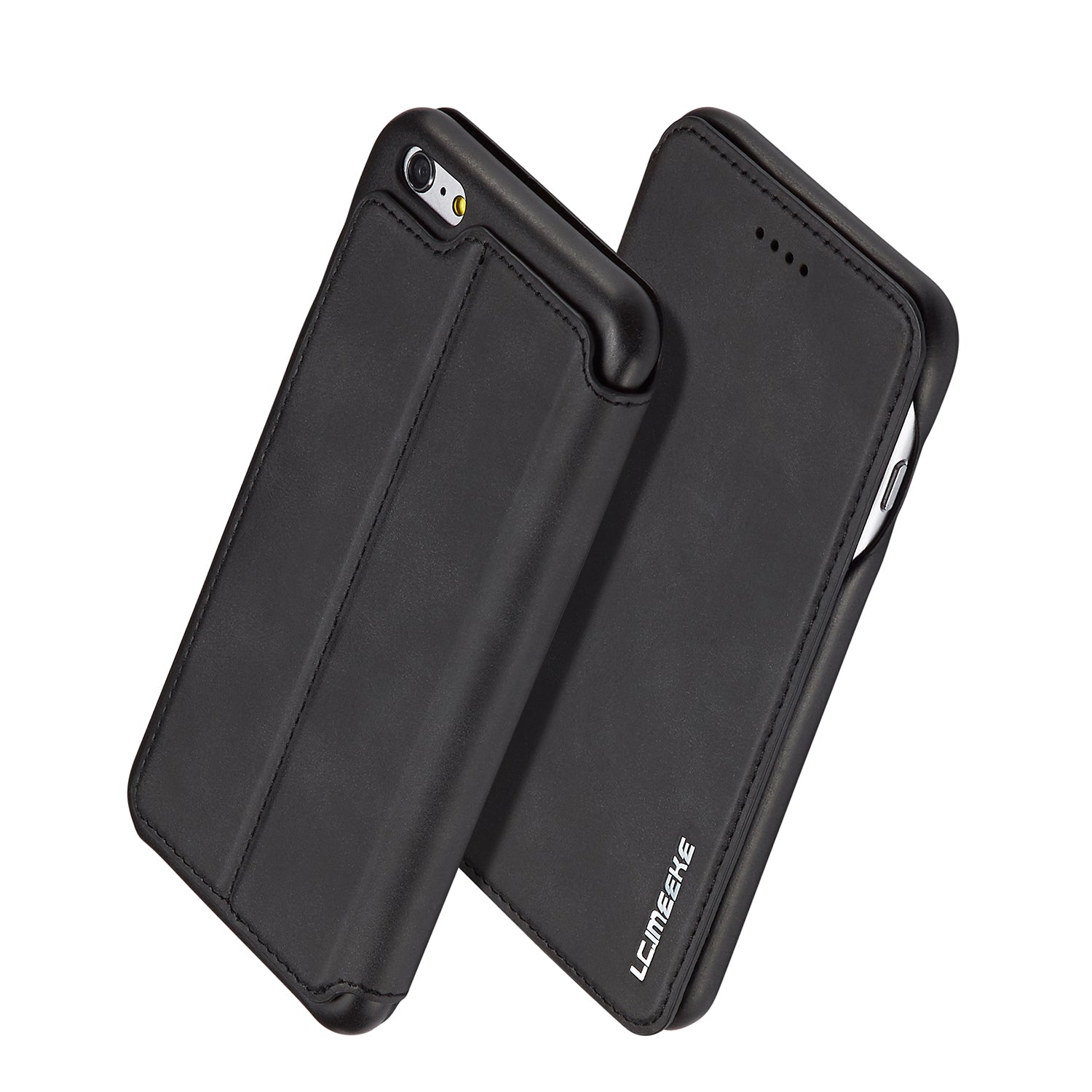 LC.IMEEKE for iPhone 6s Plus/6 Plus Retro Style Leather Card Holder Stand Case