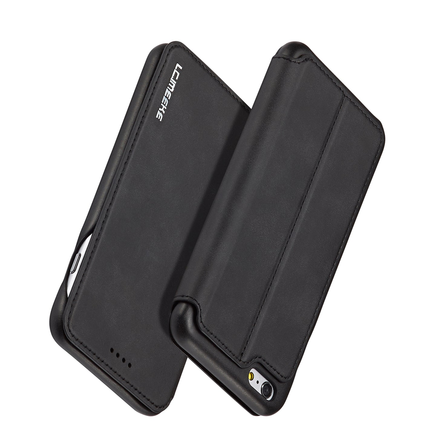 LC.IMEEKE for iPhone 6s Plus/6 Plus Retro Style Leather Card Holder Stand Case