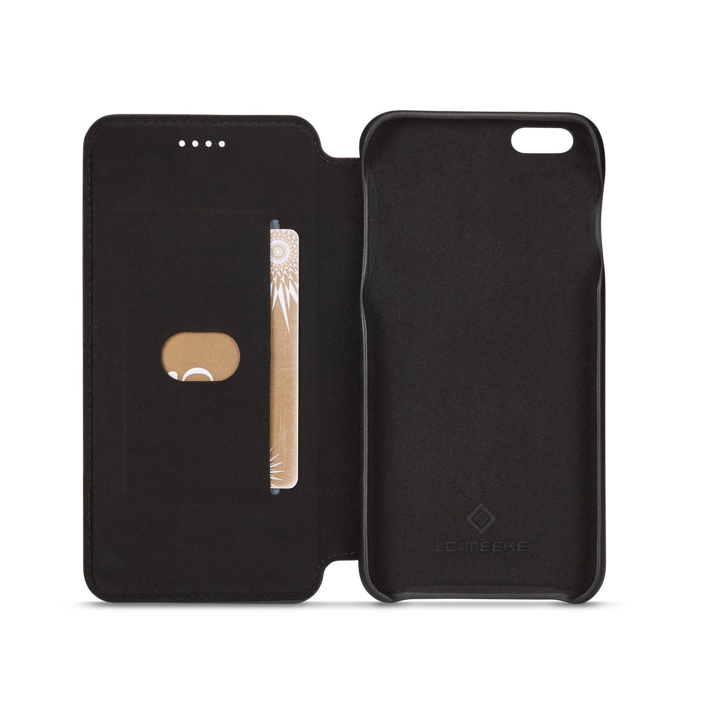LC.IMEEKE for iPhone 6s Plus/6 Plus Retro Style Leather Card Holder Stand Case