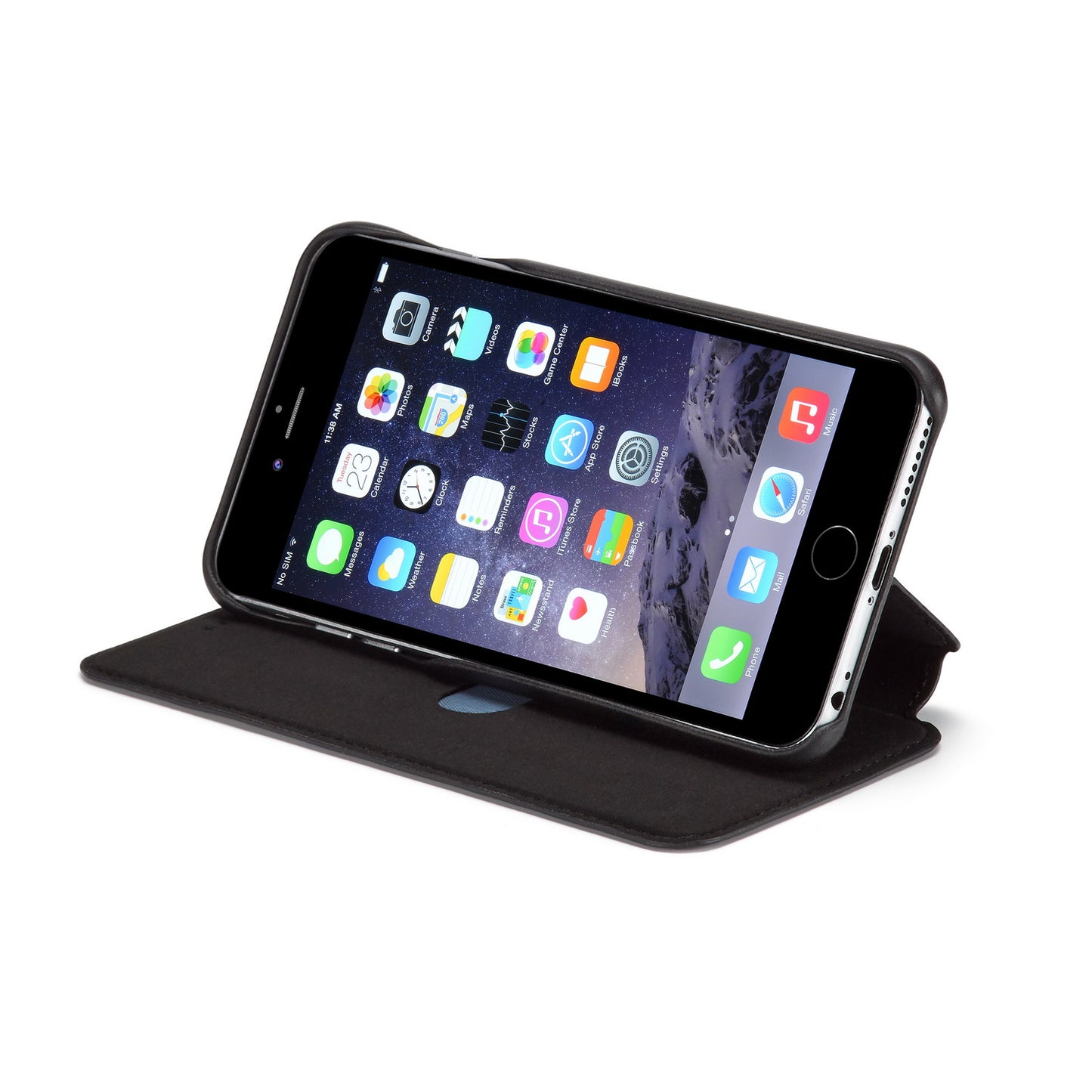 LC.IMEEKE for iPhone 6s Plus/6 Plus Retro Style Leather Card Holder Stand Case