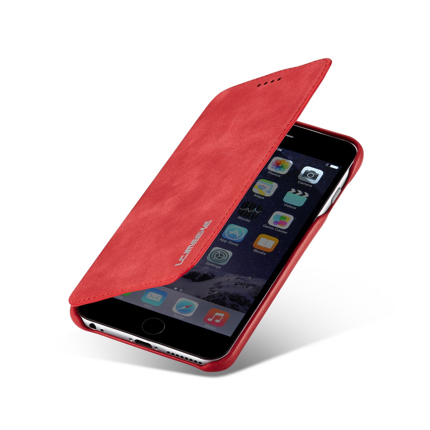 LC.IMEEKE for iPhone 6s Plus/6 Plus Retro Style Leather Card Holder Stand Case