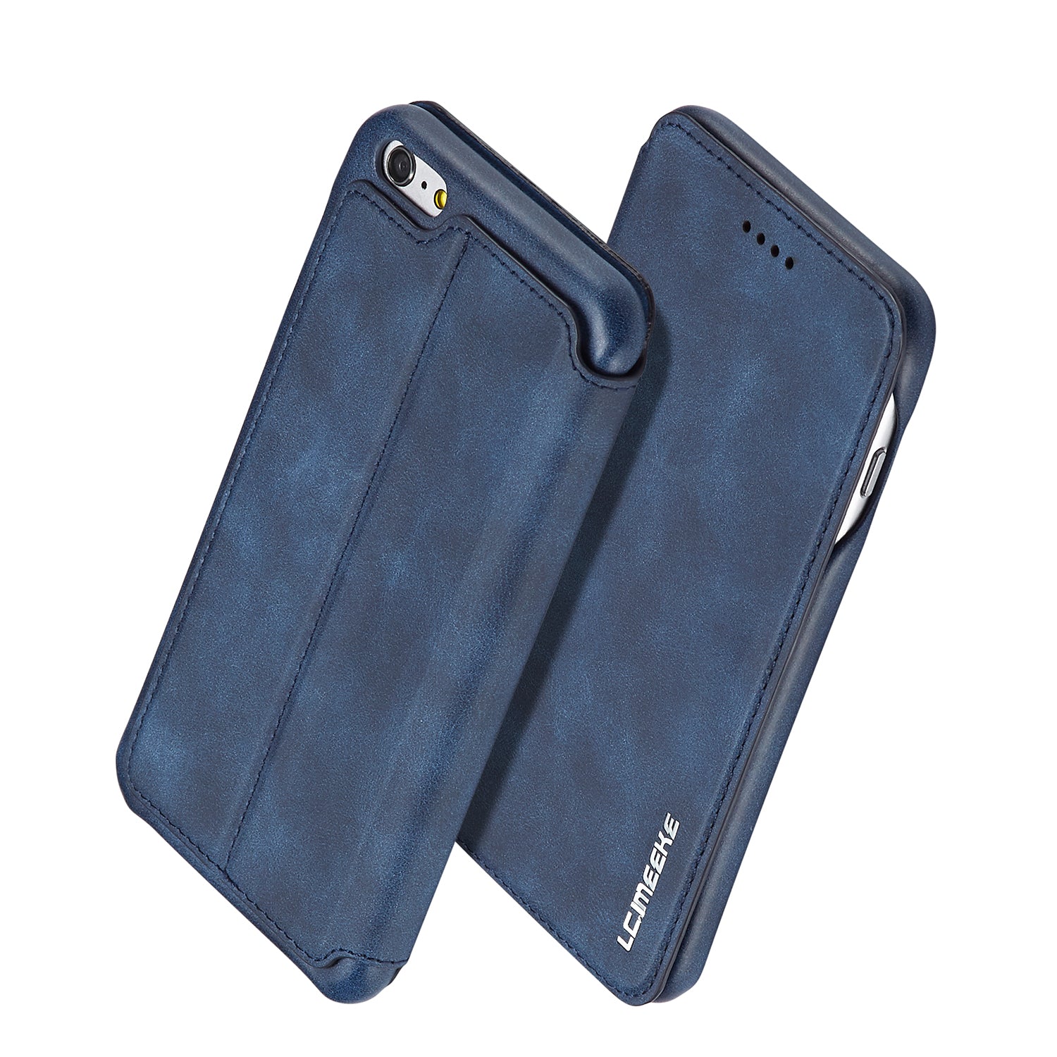 LC.IMEEKE for iPhone 6s Plus/6 Plus Retro Style Leather Card Holder Stand Case