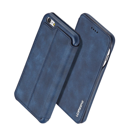 LC.IMEEKE for iPhone 6s Plus/6 Plus Retro Style Leather Card Holder Stand Case