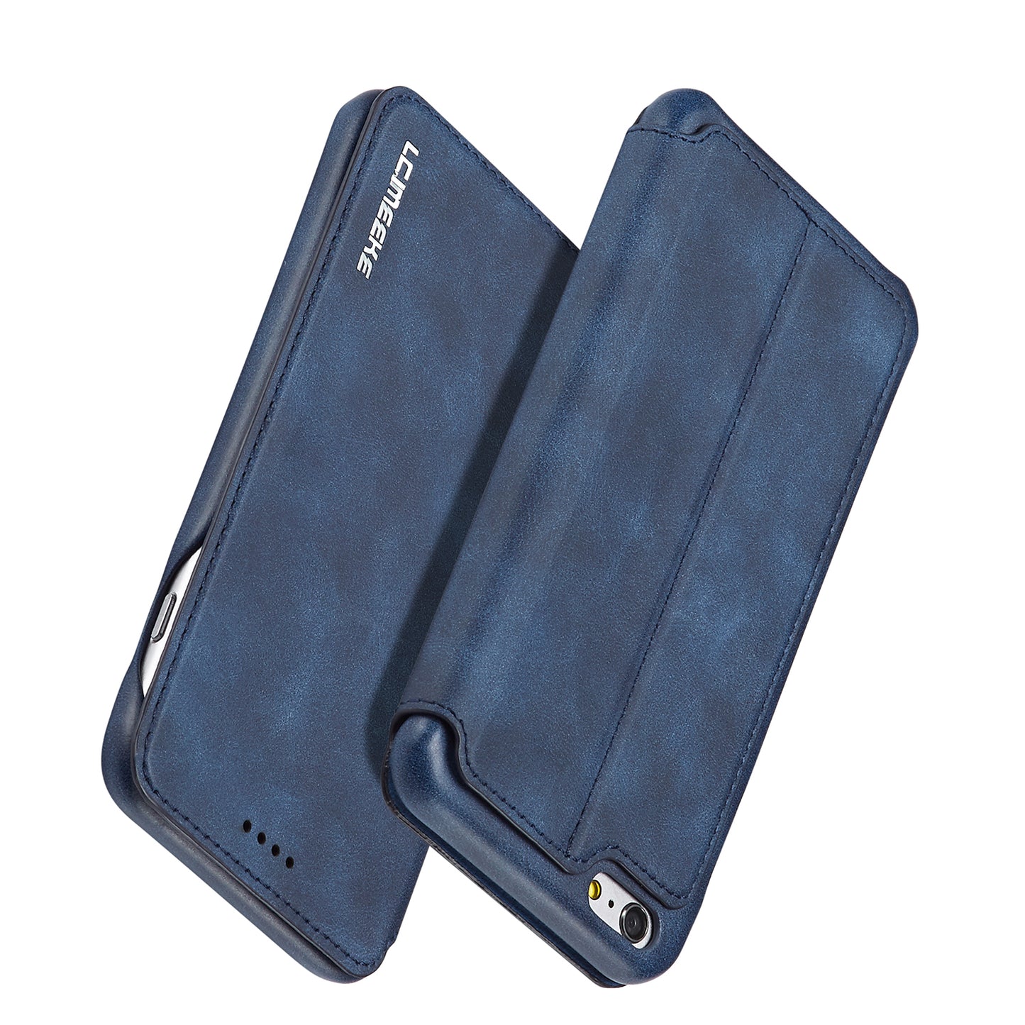 LC.IMEEKE for iPhone 6s Plus/6 Plus Retro Style Leather Card Holder Stand Case