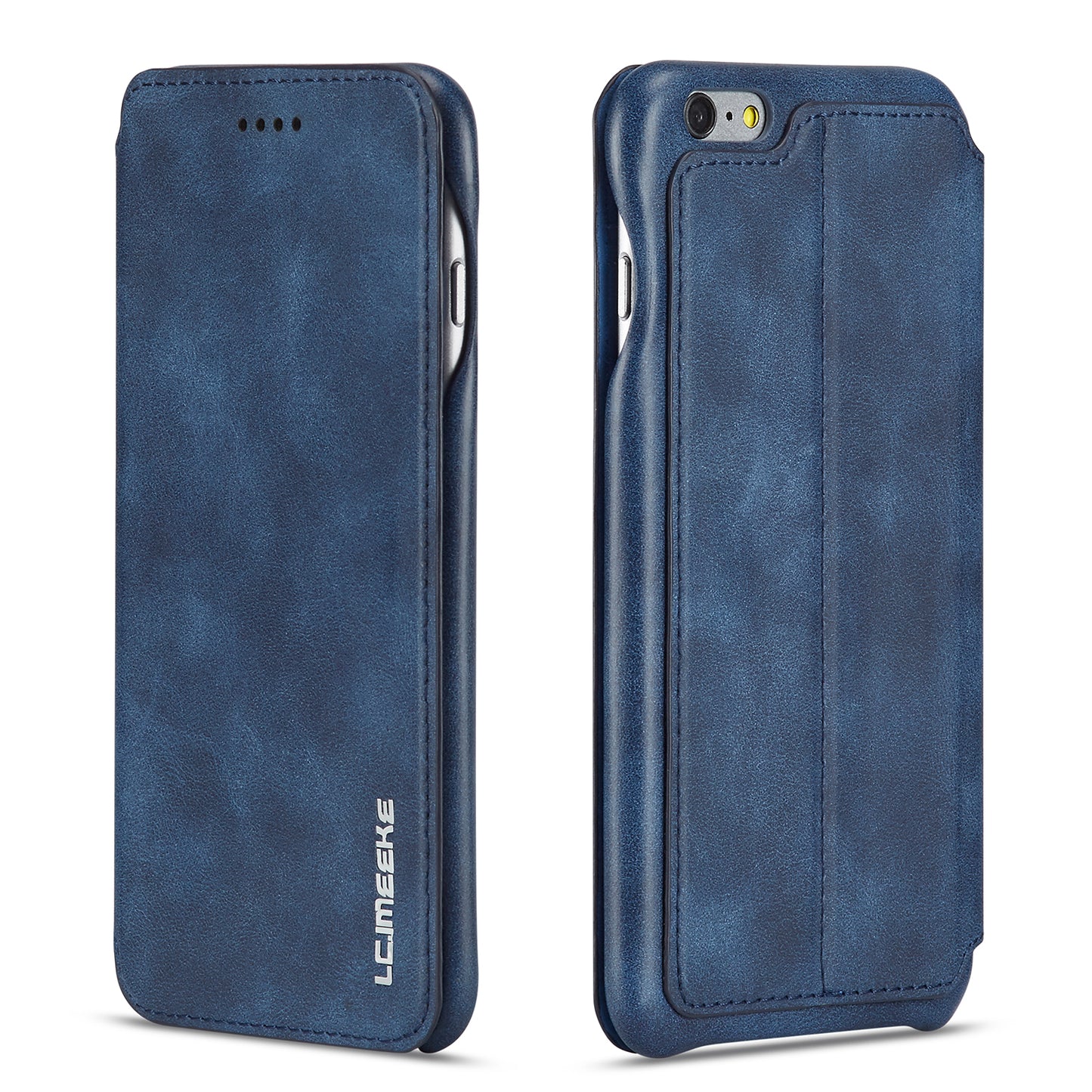 LC.IMEEKE for iPhone 6s Plus/6 Plus Retro Style Leather Card Holder Stand Case