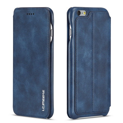 LC.IMEEKE for iPhone 6s Plus/6 Plus Retro Style Leather Card Holder Stand Case