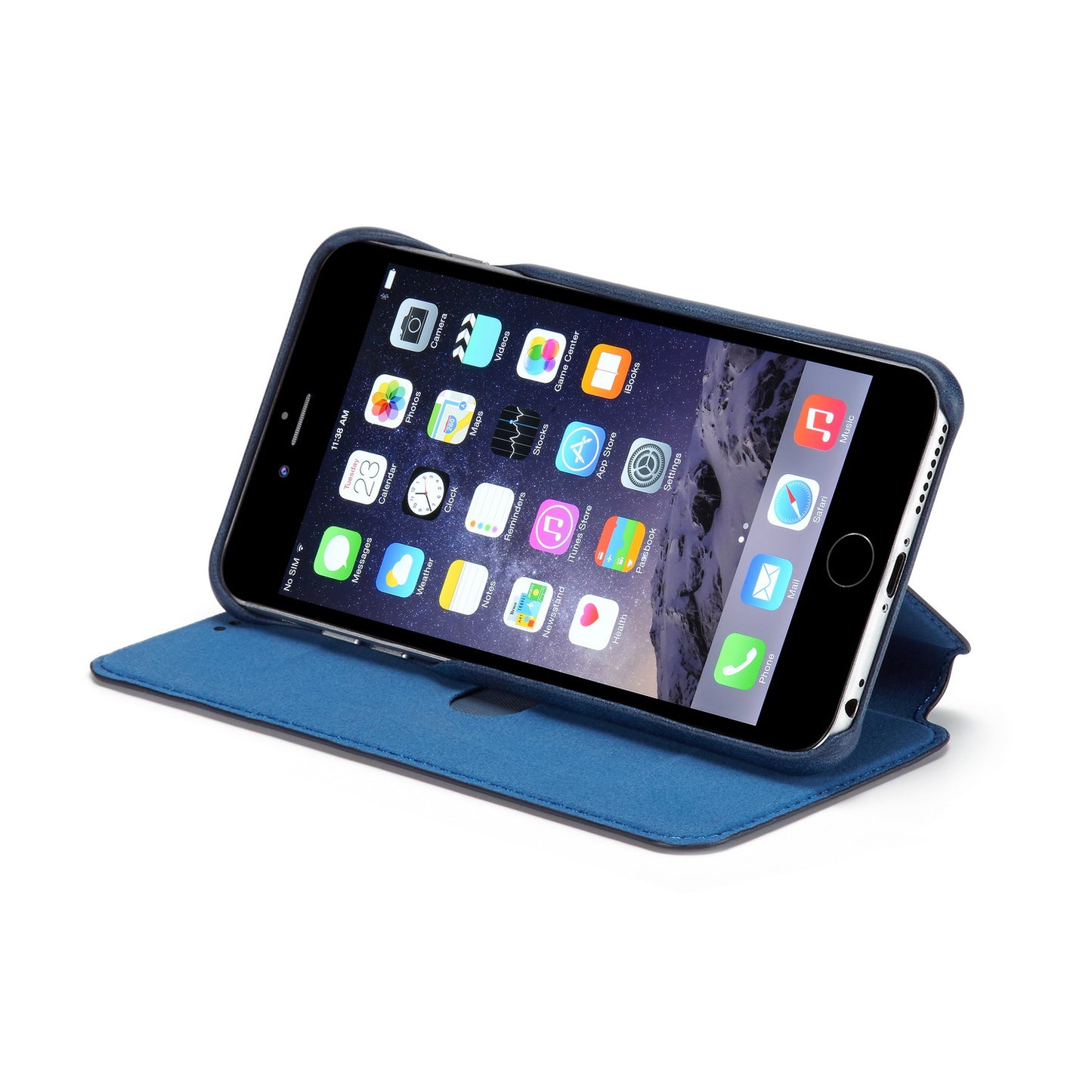 LC.IMEEKE for iPhone 6s Plus/6 Plus Retro Style Leather Card Holder Stand Case