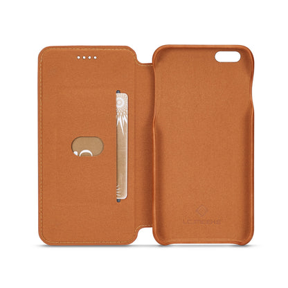LC.IMEEKE for iPhone 6s Plus/6 Plus Retro Style Leather Card Holder Stand Case