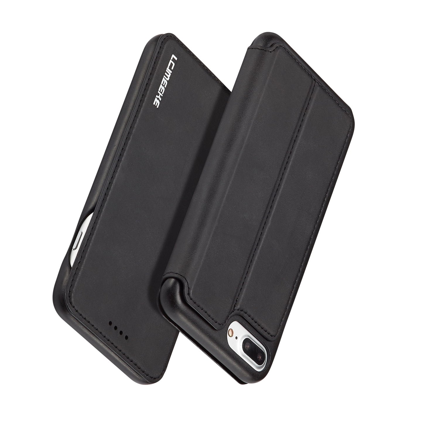 LC.IMEEKE Retro Style Leather Card Slot Bracket Case for iPhone 8 Plus/7 Plus