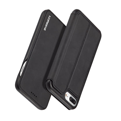 LC.IMEEKE Retro Style Leather Card Slot Bracket Case for iPhone 8 Plus/7 Plus