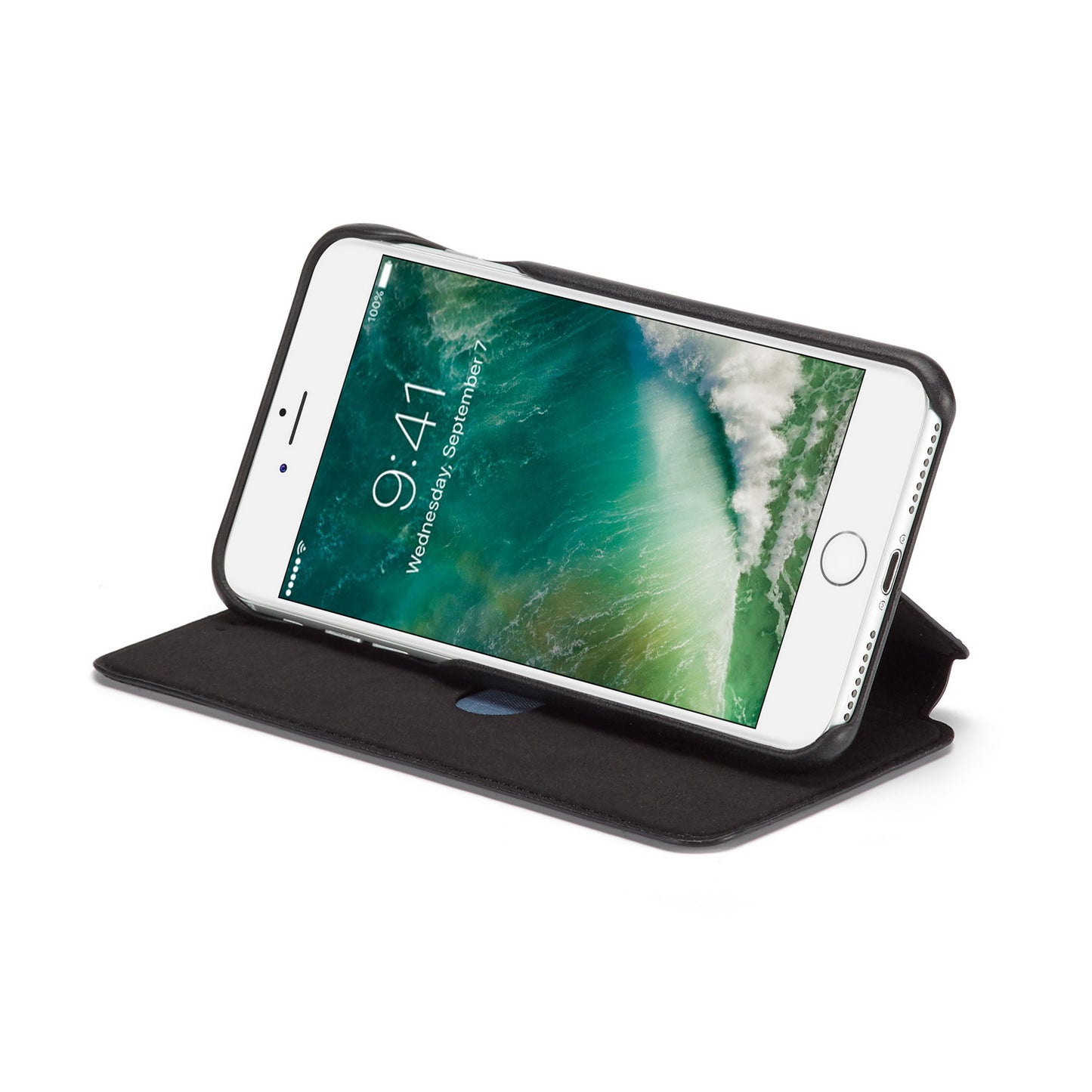 LC.IMEEKE Retro Style Leather Card Slot Bracket Case for iPhone 8 Plus/7 Plus