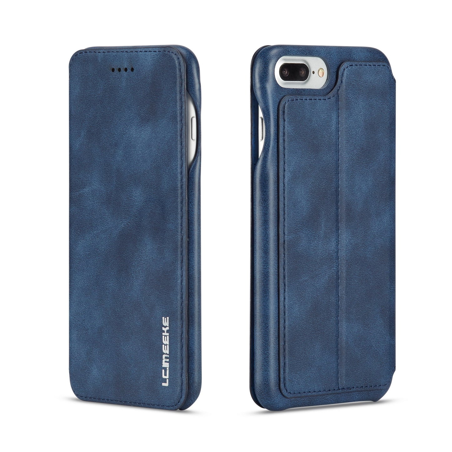 LC.IMEEKE Retro Style Leather Card Slot Bracket Case for iPhone 8 Plus/7 Plus