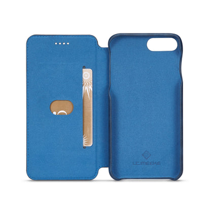 LC.IMEEKE Retro Style Leather Card Slot Bracket Case for iPhone 8 Plus/7 Plus