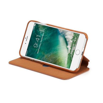 LC.IMEEKE Retro Style Leather Card Slot Bracket Case for iPhone 8 Plus/7 Plus