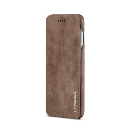 LC.IMEEKE Retro Style Leather Card Slot Bracket Case for iPhone 8 Plus/7 Plus