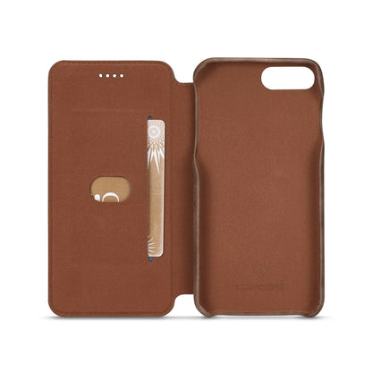 LC.IMEEKE Retro Style Leather Card Slot Bracket Case for iPhone 8 Plus/7 Plus