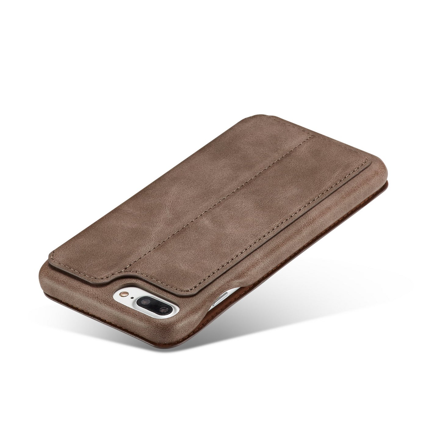 LC.IMEEKE Retro Style Leather Card Slot Bracket Case for iPhone 8 Plus/7 Plus