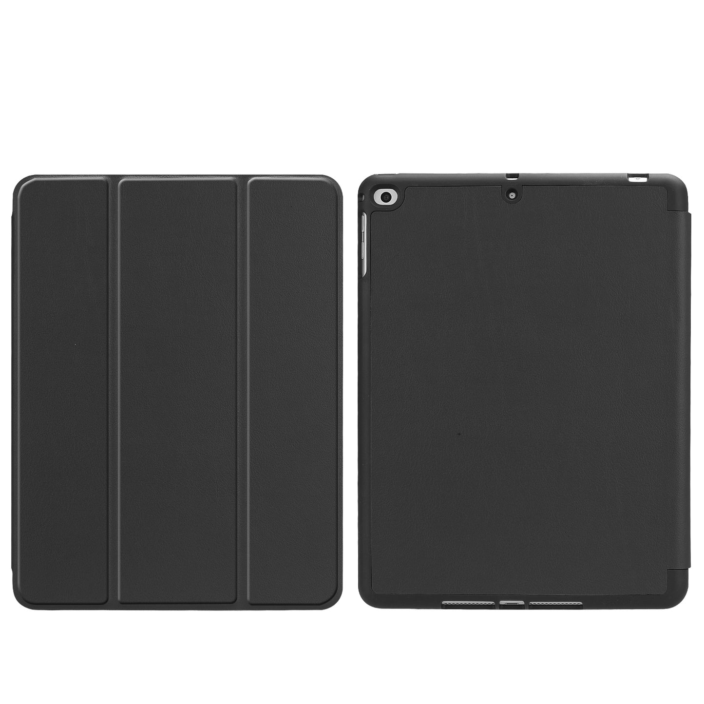 Tri-fold Stand Smart Leather Tablet Protective Casing with Pen Slot for iPad 9.7-inch (2018) / 9.7-inch (2017)