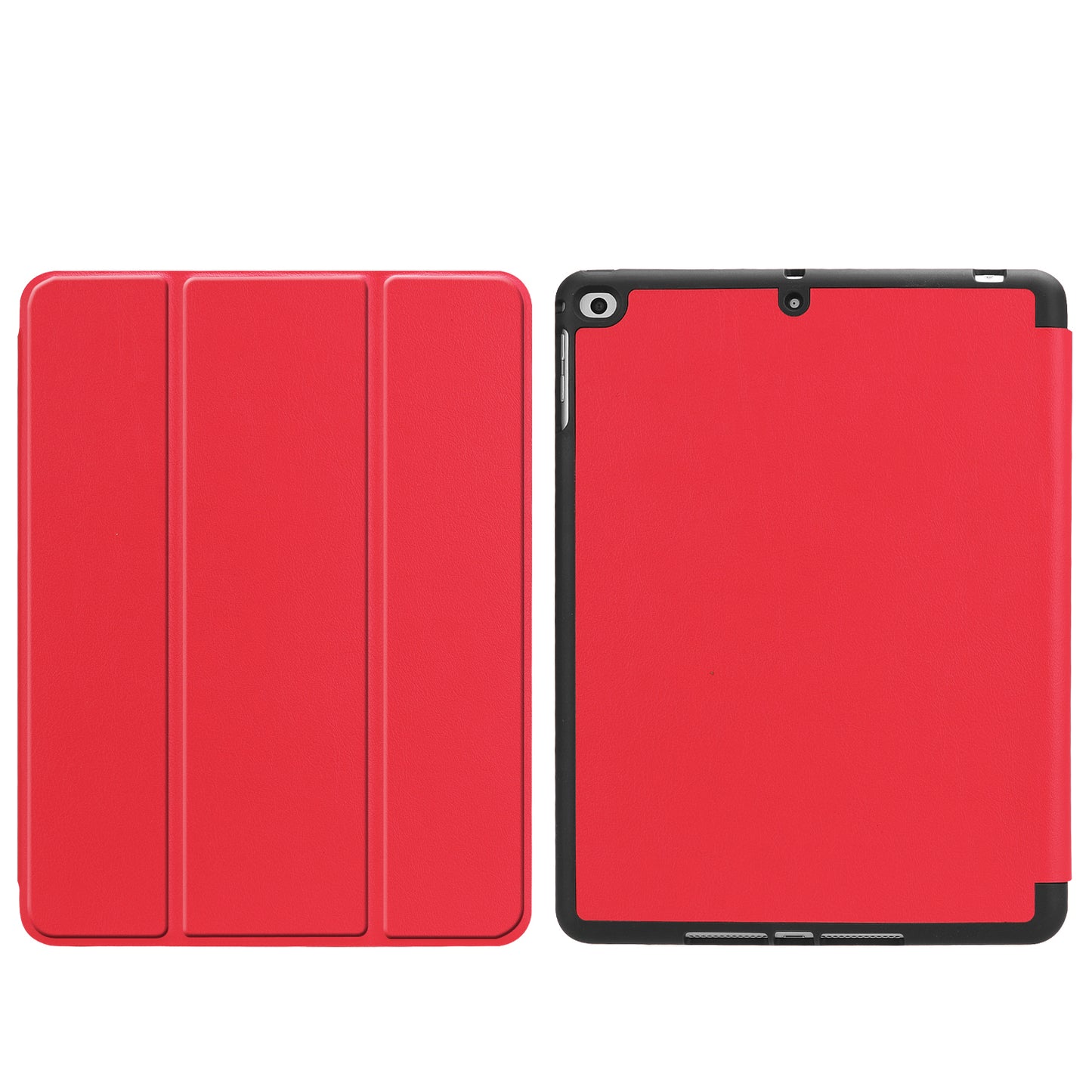 Tri-fold Stand Smart Leather Tablet Protective Casing with Pen Slot for iPad 9.7-inch (2018) / 9.7-inch (2017)