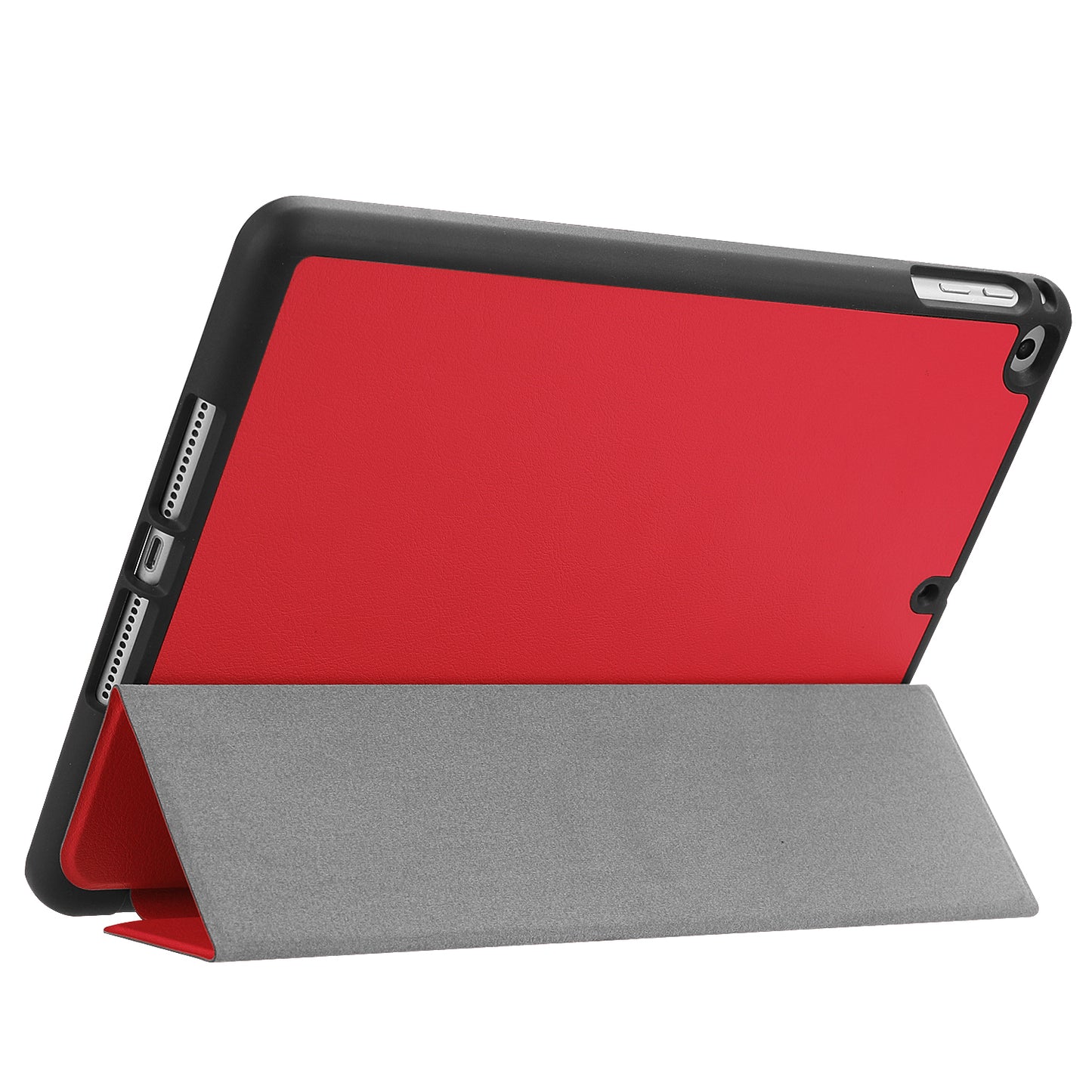 Tri-fold Stand Smart Leather Tablet Protective Casing with Pen Slot for iPad 9.7-inch (2018) / 9.7-inch (2017)