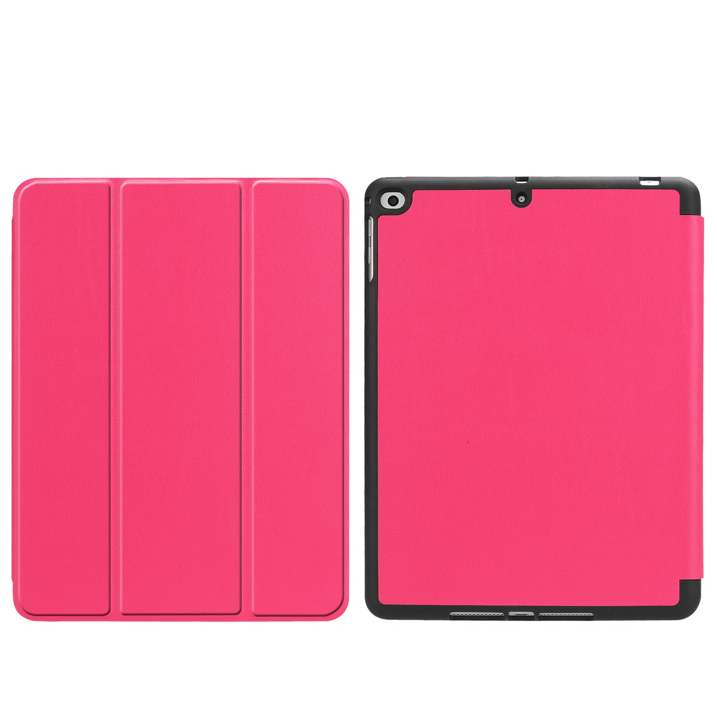 Tri-fold Stand Smart Leather Tablet Protective Casing with Pen Slot for iPad 9.7-inch (2018) / 9.7-inch (2017)