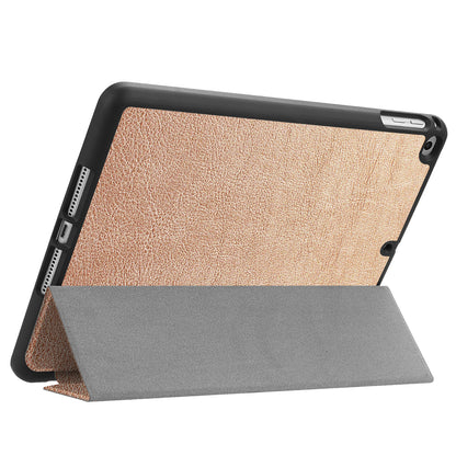 Tri-fold Stand Smart Leather Tablet Protective Casing with Pen Slot for iPad 9.7-inch (2018) / 9.7-inch (2017)
