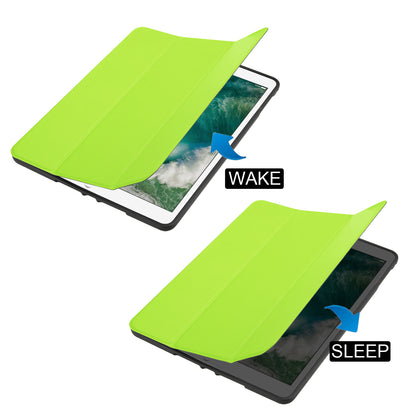 Tri-fold Stand Smart Leather Tablet Protective Casing with Pen Slot for iPad 9.7-inch (2018) / 9.7-inch (2017)