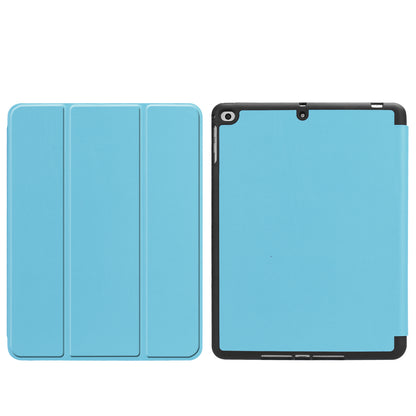 Tri-fold Stand Smart Leather Tablet Protective Casing with Pen Slot for iPad 9.7-inch (2018) / 9.7-inch (2017)