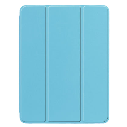 Tri-fold Stand Smart Leather Tablet Protective Casing with Pen Slot for iPad 9.7-inch (2018) / 9.7-inch (2017)